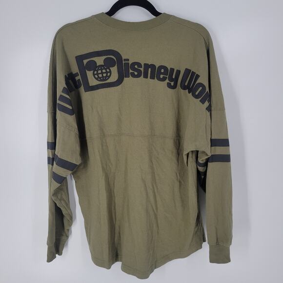 Disney Walt Disney World Green Black Crewneck Spirit Jersey S - Picture 5 of 7